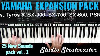 NEW Voices Expansion Pack for Yamaha Genos Tyros 5 SX PSRs etc • 25 NEW sounds Pack vol 3 [upl. by Enaitsirk225]