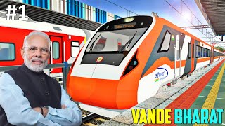 Vande Bharat Express Train Journey in Train Simulator  PC FHD GamePlay [upl. by Wieren196]