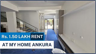 4 BHK Villa for rent at My Home Ankura [upl. by Llevaj]