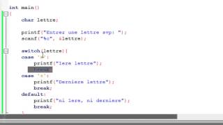 LANGAGE C  21  Linstruction switch [upl. by Verna144]
