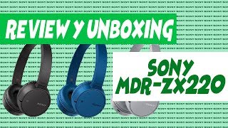 REVIEW Y UNBOXING Auriculares Inalambricos SONY MDRZX220BT [upl. by Mairim]