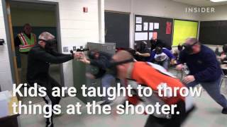 How children are taught to survive school shootings [upl. by Selim]