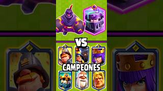 MEGACABALLERO EVOLUCIONADO vs TODOS LOS CAMPEONES  clashroyale [upl. by Onfroi]