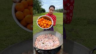 Chicken leg crispy with orang salad cook recipe shortvideo shorts cooking recipe food [upl. by Eselrahc204]