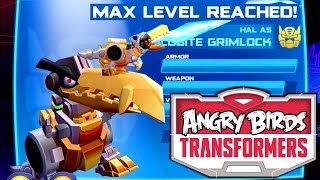 Lets Play Angry Birds Transformers  Goldbite Grimlcok Maxed with Gem Glitch [upl. by Voltz]