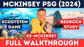 McKinsey Problem Solving Game PSG Ecosystem Game amp Redrock Study  COMPLETE “SOLVE” WALKTHROUGH [upl. by Enialed]