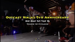 Outcast Ninjaz 9yr Anniversary  Hip Hop 1v1 Top 16  Rogue vs Cyklone [upl. by Flagler]