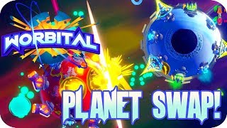 Planet Swapping And Melee Only Planets Worbital Multiplayer Gameplay [upl. by Ajram]