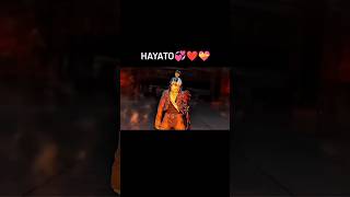 HAYATO story ❤️❤️❤️ viralshort freefireclips edit freefirevideos shorts [upl. by Simetra]