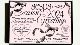 AESPA SEASON’S GREETINGS 2024 UNBOXING [upl. by Wilhide]