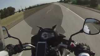 VStrom 650 Puig Windscreen Test Ride [upl. by Venice997]