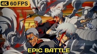 GINTOKI amp JIROCHO VS AMANTO FULL FIGHT  HD 60 FPS [upl. by Munshi]