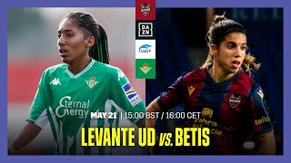 Levante Vs Real Betis  LIGA F 202223 Matchday 30 Full Match [upl. by Aysab]