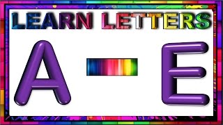 Letter Recognition and Identification Part One Learn Letters A to E [upl. by Aitnwahs]