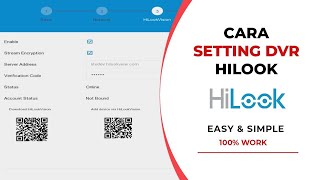 Cara Setting Awal DVR Baru HILOOK [upl. by Portie]