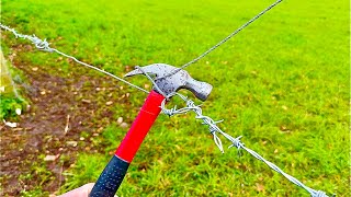 The Hammer Trick Fix Fence in 2 Minutes  practical invention [upl. by Aimat]