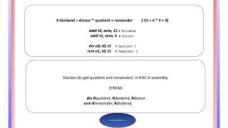 Division operations with RISCV assembly [upl. by Nore]