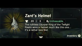 Zants Helmet  Armor Location  Zelda BOTW [upl. by Ahsuatan]