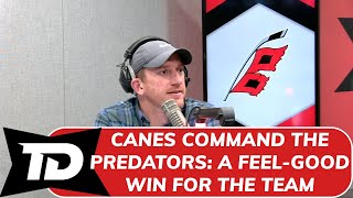 Canes command the Predators A feelgood win for the team [upl. by Llerdnek612]