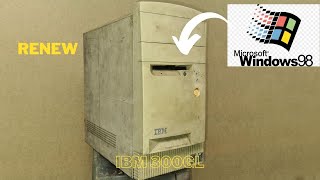 Renew 20 Year old Abandoned PC IBM 300GL  Does it run [upl. by Imogene]