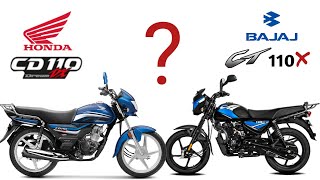 Honda Cd 110 Vs Bajaj Ct 110x  Full Comparison  In Hindi  कौन सी लें [upl. by Taima]