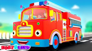 Wheels On The Firetruck Fire Brigade and Kids Nursery Rhymes [upl. by Roselyn]