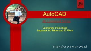 Create Coordinate Point Block for know XY coordinate of point in AutoCAD [upl. by Anolahs]