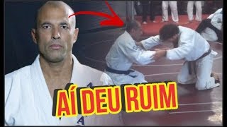 FAIXA MARROM DESAFIOU ROYCE GRACIE PARA ROLAR  REACT JIUJITSU [upl. by Asenaj]