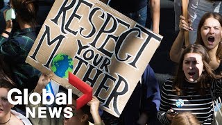 Global climate strike rally at Torontos Queens Park [upl. by Anderegg874]