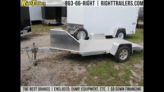 USED 5x10 Aluma Trailers  Motorcycle Trailer [upl. by Ohare]