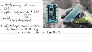 Mineralogy Lecture 1 Definition of a Mineral [upl. by Rimat]