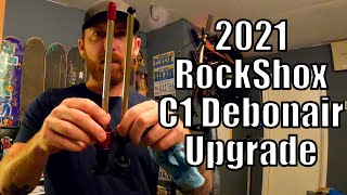 Rockshox Debonair C1 Air Spring Upgrade Installation  Plus 200 Hour damper service [upl. by Voltz601]