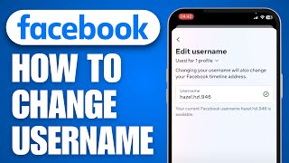 How to Change Username on Facebook 2024 [upl. by Rebliw]