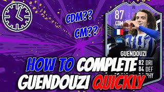 FIFA 21 NEW GUENDOUZI WHAT IF CARD ULTIMATE GUIDE HOW TO COMPLETE QUICKLY amp EASILY  FUT 21 [upl. by Enirehtahc]