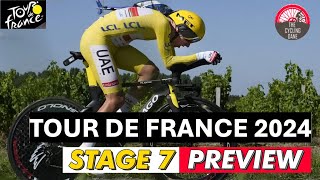 Tour de France 2024 Stage 7 LIVE COMMENTARY  Tadej Pogacar vs Remco Evenepoel vs Vinegaard [upl. by Yellehs]