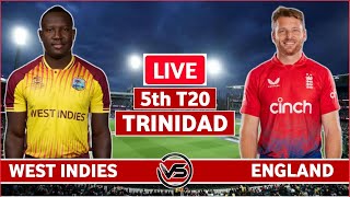 England vs West Indies 5th T20 Live Scores  ENG vs WI 5th T20 Live Scores amp Commentary [upl. by Lundin]