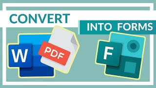 Turn a Word document or PDF into A Quiz with Microsoft Forms [upl. by Nosa]