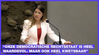 Onze democratische rechtsstaat is kwetsbaar  Lisa Westerveld  Coronadebat 1 februari 2022 [upl. by Aham]