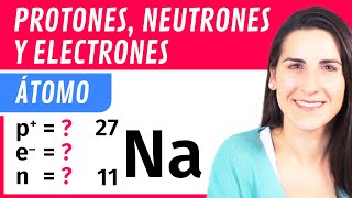 Calcular PROTONES NEUTRONES y ELECTRONES ⚛️ Número Másico y Atómico [upl. by Ellerred]