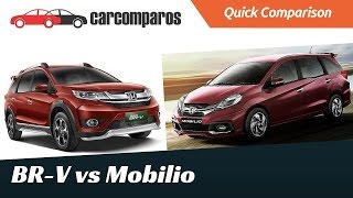 Honda BRV vs Mobilio Comparison Review [upl. by Lamberto]