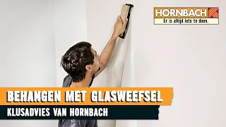 Glasweefselbehang aanbrengen met HORNBACH [upl. by Inkster]