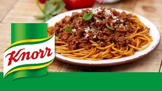 KNORR®  Recette de Spaghetti Bolognaise [upl. by Laraine]