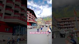 Wengen village Switzerland lauterbrunnen vlog wengenswitzerland [upl. by Eerazed]