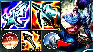 YASUO TOP 100 SHREDS THE ENTIRE ENEMY TEAM 1 BEST BUILD  S13 Yasuo TOP Gameplay Guide [upl. by Sherborn]