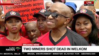 Two miners shot dead in Welkom [upl. by Aliuqet647]