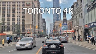 Driving Downtown  Torontos Main Street 4K  Canada [upl. by Alleen]