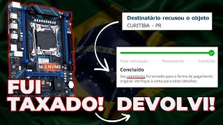 Passo a Passo Devolvendo produto taxado do Aliexpress  Reembolso com sucesso [upl. by Enylhsa]