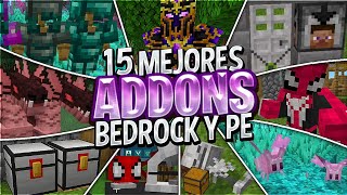 😲Top 15 MEJORES ADDONS SURVIVAL para MINECRAFT PE 120  12062 BEDROCKPE MODS MINECRAFT PE 120 [upl. by Abana]