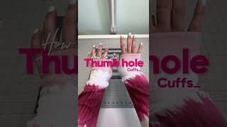 How to sew a thumbhole cuff for sweatshirts and long sleeve shirts [upl. by Ttenyl]