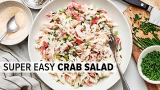 CRAB SALAD thats super easy and a lunchtime favorite [upl. by Nehr]